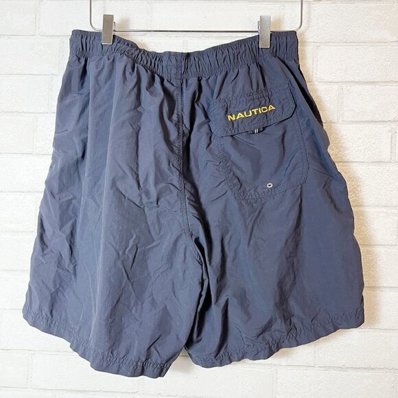 Nautica Navy Blue Men's Swim Trunks Shorts Size L - Picture 8 of 8